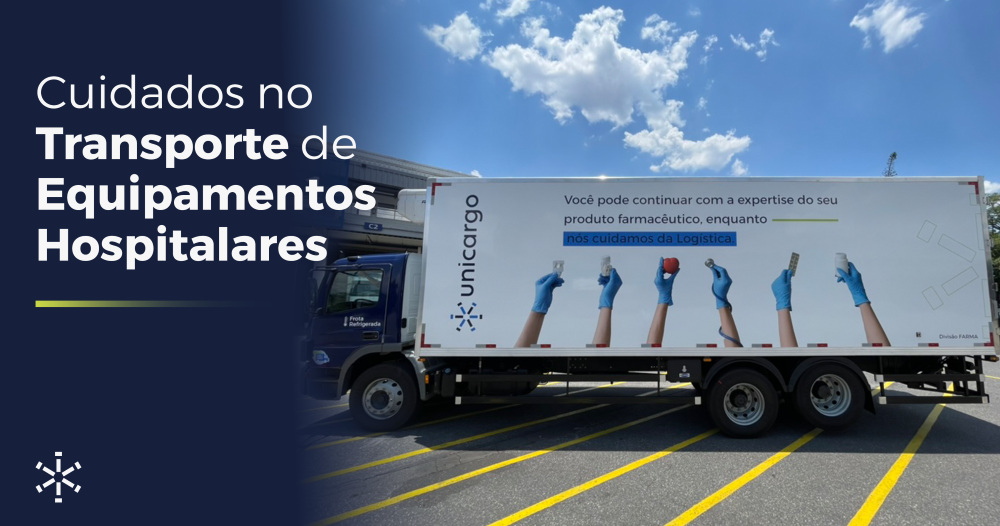 Cuidados no transporte de equipamentos hospitalares